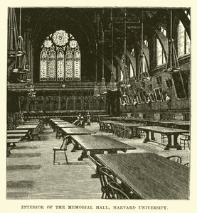 Interiér Memorial Hall, Harvard University od English School