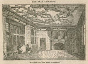 Interiér Star Chamber, Westminster od English School
