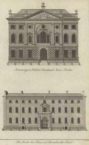 Ironmongers Hall, Fenchurch Street a South Sea House, Threadneedle Street, Londýn od English School
