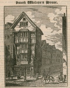 Isaak Waltons House, Fleet Street, Londýn od English School