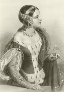 Isabella Francouzská, královna krále Edwarda II od English School
