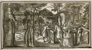 Islington Spa, dříve New Tunbridge Wells, 1735 od English School