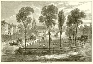 Islington v roce 1780 od English School