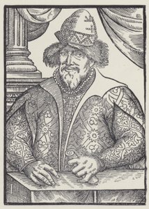 Ivan IV, ruský car (litografie) od English School