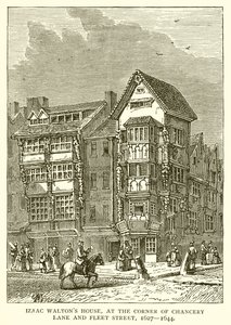 Dům Izaaca Waltonse, na rohu Chancery Lane a Fleet Street, 1627--1644