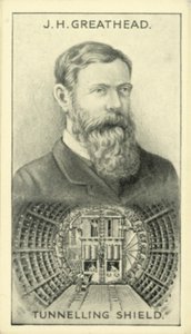 JH Greathead, Tunelovací štít (litografie) od English School