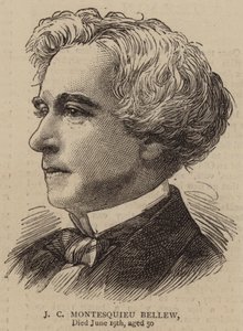 J. C. Montesquieu Bellew (rytina) od English School