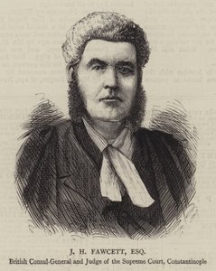 JH Fawcett, Esquire (rytina) od English School