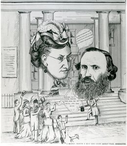 Jacobs return, setkání Jacoba Brighta a Lydie Becker, ilustrace časopisu od English School