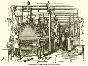 Jacquard Power-Looms: Stuff-Manufacture od English School