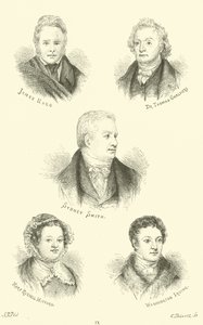 James Hogg, Dr Thomas Chalmers, Sydney Smith, Mary Russell Mitford, Washington Irving od English School