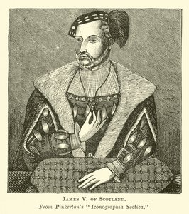 James V. ze Skotska od English School