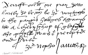 James V. ze Skotska od English School