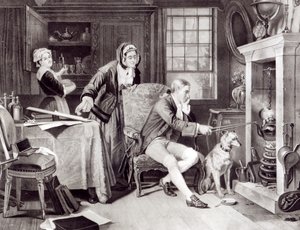 James Watt (1736-1819) Hraní se Steamem od English School