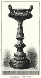 Jardiniere in Doulton ware (rytina) od English School