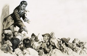 Jean Paul Marat vzbudil nenávist v srdcích pařížských davů. od English School