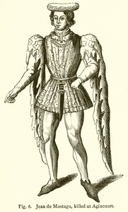 Jean de Montagu, zabit v Agincourtu od English School