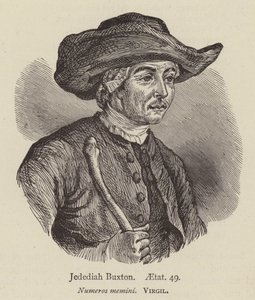 Jedediah Buxton, aetat 49 (rytina) od English School