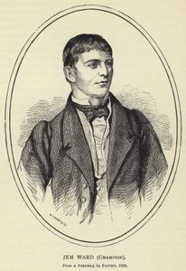 Jem Ward, šampión, z malby od Pattena, 1826 od English School