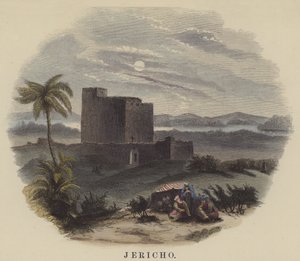 Jericho (barevná rytina) od English School