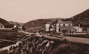 Jersey, Chanelské ostrovy: Greve de Lecq (litografie) od English School