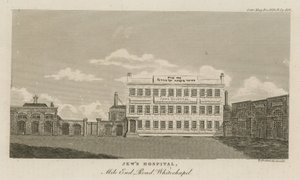 Židovská nemocnice, Mile End Road, Whitechapel od English School