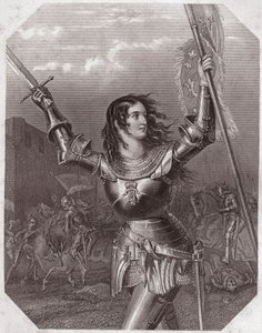 Johanka z Arku (tragédie Jindřicha VI. o pěti dějstvích) – v – „“ Galerie des femmes de Shakespeare, sbírka čtyřiceti pěti vážných portrétů prvních londýnských umělců, obohacená o kritické a literární poznámky“““ kolem roku 1838 – od „ “ Galerie žen o od English School