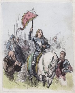 Johanka z Arku (barevná rytina) od English School