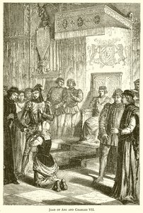 Johanka z Arku a Karel VII od English School