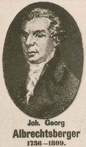 Johann Georg Albrechtsberger (rytina) od English School