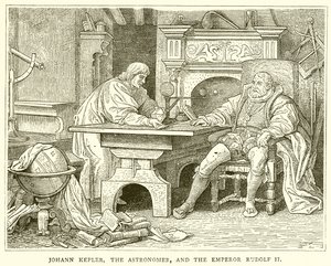 Johann Kepler, astronom a císař Rudolf II od English School