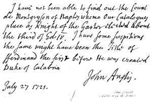 John Anstis (Garter King at Arms) od English School
