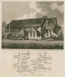 Zasedací dům Johna Bunyanse, Zoar Street, Gravel Lane, Southwark od English School