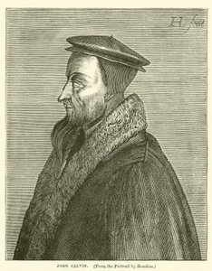 John Calvin (rytina) od English School