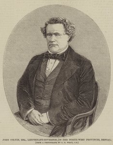 John Colvin, Esquire, poručík-guvernér provincií Severozápad, Bengálsko (rytina) od English School