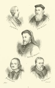 Hrají: John Gower, John Wycliffe, Geoffrey Chaucer, Miles Coverdale, William Tyndale od English School