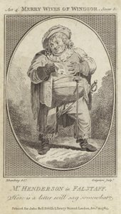 John Henderson jako Falstaff ve Veselé paničky z Windsoru