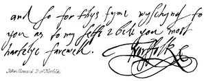 John Howard, D z Norfolku od English School