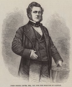 John Orrell Lever, Esquire, poslanec za čtvrť Galway (rytina) od English School