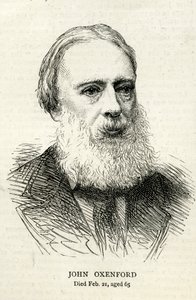 John Oxenford (1812-77) ilustrace z The Graphic 1877 od English School