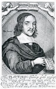 John Playford (1623-c.1686) (rytina) od English School