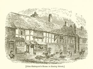 Dům Johna Shakespeara v Henley Street od English School