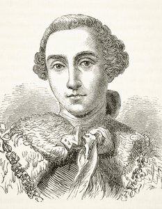 John Stuart, 3. hrabě z Bute, z „Národní a domácí historie Anglie“ od Williama Hickmana Smith Aubrey (1858-1916), vydaný v Londýně, kolem roku 1890 od English School