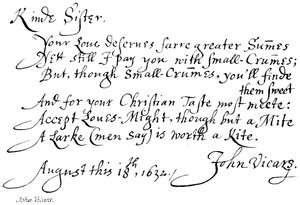 John Vicars od English School