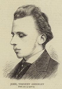 John Viscount Amberley (rytina) od English School