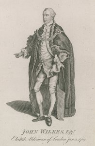John Wilkes, zvolený radním v Londýně, 2. ledna 1769 od English School