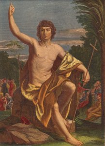 Jan Křtitel (barevná litografie) od English School