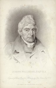Joseph Nollekens , anglický sochař. Rytina od Williama Bonda od English School