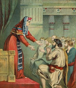 Josef přijímá své bratry v Egyptě od English School