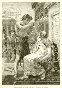 Julius Caesar odmítl korunu nabízenou Antoniem od English School